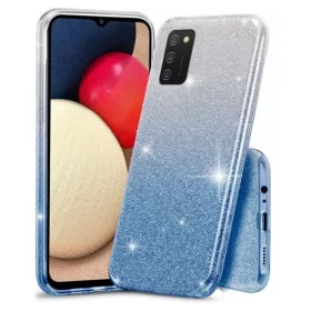   Husa Luxury Glitter Gradient pentru Samsung Galaxy A72, albastru cu argintiu