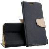 Husa Samsung A13 5G / A04s, Fancy Case, tip carte, inchidere magnetica, negru/auriu