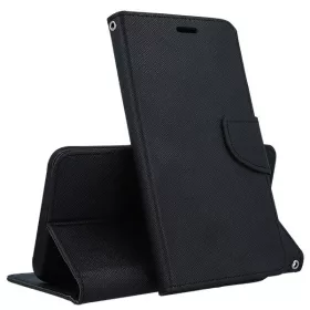   Husa protectie Samsung Galaxy S22+ (S22 Plus), Fancy Case, tip carte, inchidere magnetica, neagra