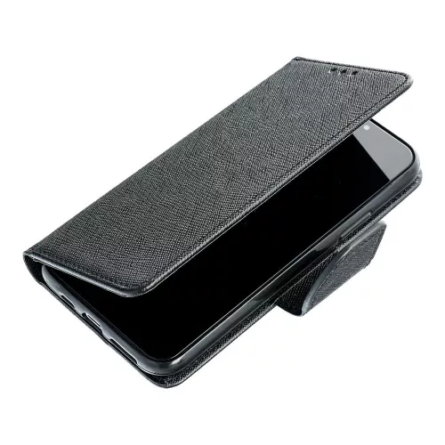 Husa protectie Samsung Galaxy S22+ (S22 Plus), Fancy Case, tip carte, inchidere magnetica, neagra