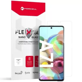   Folie Samsung Galaxy A71, Flexible Nano Glass, hibrid sticla + plastic, antibacteriana