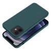 Husa Apple iPhone 12 Pro, Matt TPU, silicon moale, verde inchis