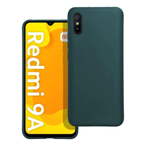 Husa Xiaomi Redmi 9A/9AT, Matt TPU, silicon moale, verde inchis