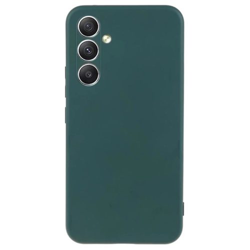 Husa Samsung Galaxy A14 4G/5G, Matt TPU, silicon moale, verde inchis