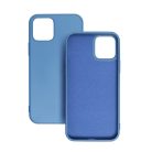 Husa Apple iPhone 15 Pro Max, Luxury Silicone, catifea in interior, albastra