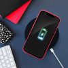 Husa Apple iPhone 15 Pro Max, Luxury Silicone, catifea in interior, rosu piersica