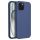 Husa Apple iPhone 15 Plus, Luxury Silicone, catifea in interior, albastru inchis