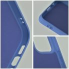 Husa Apple iPhone 15 Plus, Luxury Silicone, catifea in interior, albastru inchis