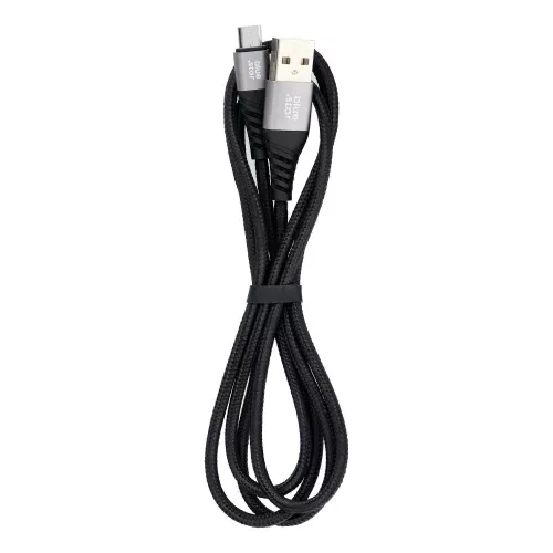 Cablu de date si incarcare MicroUSB Bluestar, 1.2 metri, 2A, negru
