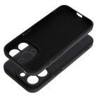 Husa Apple iPhone 15 Pro, Magsafe Silicone, microfibra, neagra