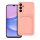 Husa protectie Samsung Galaxy A15, Card Case, buzunar pentru carduri/cartele, roz pal