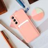 Husa protectie Samsung Galaxy A15, Card Case, buzunar pentru carduri/cartele, roz pal