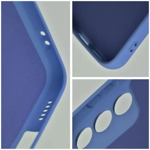 Husa Samsung Galaxy S23 FE, Luxury Silicone, catifea in interior, protectie camere, albastru inchis