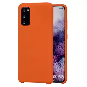   Husa protectie MySafe Silic pentru Apple iPhone 11 Pro, catifea in interior, portocaliu