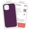 Husa protectie MySafe Silic pentru Apple iPhone 13 Mini, catifea in interior, rosu burgundy