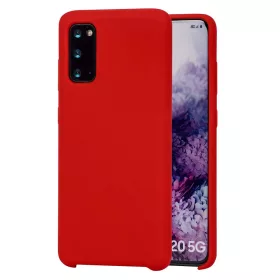   Husa protectie MySafe Silic pentru Apple iPhone 12 Mini, catifea in interior, rosu
