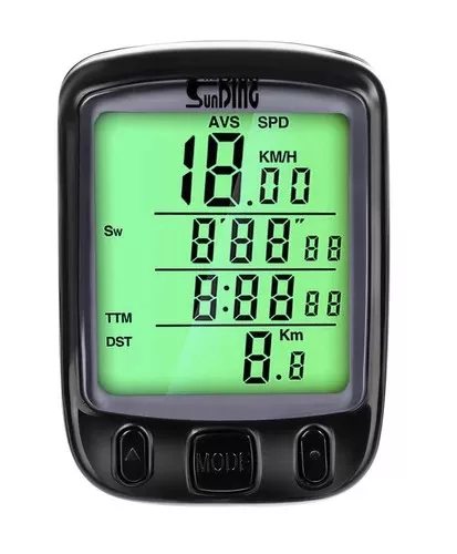 Computer digital LR18666 pentru bicicleta, 22 functii, vitezometru, contor distante, timer, afisaj LCD