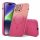 Husa Apple iPhone 12 Pro Max, Magsafe Ombre Silicone, geam protectie camere, roz