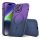 Husa Apple iPhone 13 Pro, Magsafe Ombre Silicone, geam protectie camere, mov/albastru