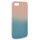 Husa Apple iPhone 7/8/SE2, Luxury Ombre Silicone, catifea in interior, protectie camere, roz/albastru