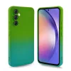 Husa Samsung Galaxy A32 5G, Luxury Ombre Silicone, catifea in interior, protectie camere, verde/albastru