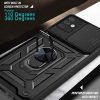 Husa Samsung Galaxy A51, Camshield Armor, inel sustinere, protectie camera, neagra