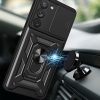 Husa Samsung Galaxy S23, Camshield Armor, inel sustinere, protectie camera, neagra