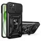 Husa Apple iPhone 14, Camshield Armor, inel sustinere, protectie camera, neagra