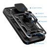 Husa Apple iPhone 14, Camshield Armor, inel sustinere, protectie camera, neagra