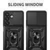 Husa Samsung Galaxy S25 Plus, Camshield Armor, inel sustinere, protectie camera, neagra