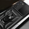 Husa Samsung Galaxy S25 Plus, Camshield Armor, inel sustinere, protectie camera, neagra