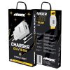 Set incarcator casa + cablu Type-C/Tip-C MOONX MC01, 2.1A/10.5W, albe