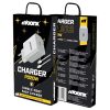 Set incarcator casa si cablu Type-C / PD inclus, MOONX MC03, 20W, incarcare rapida, albe