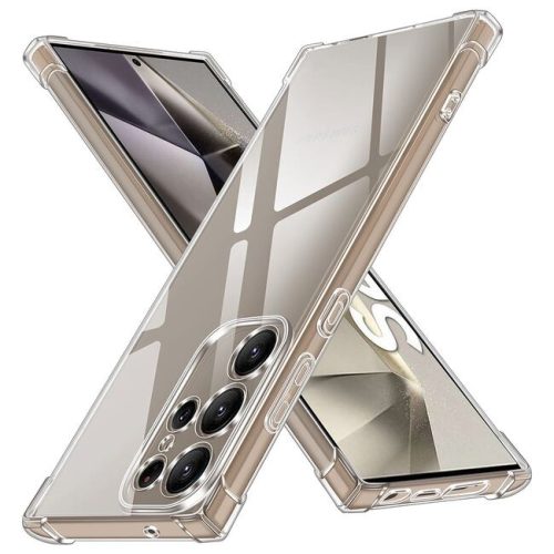 Husa Samsung Galaxy S25 Ultra, TPU transparent, intarituri in colturi, grosime 1,5 mm