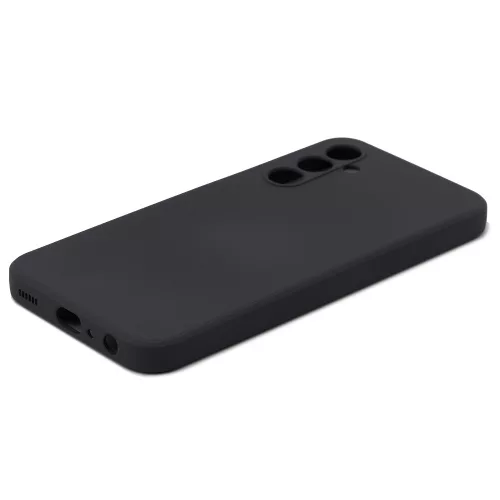 Husa Samsung Galaxy S25 Plus / S25+, Matt TPU, silicon moale, protectie camere, neagra