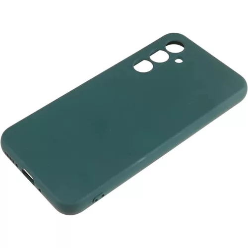 Husa Samsung Galaxy S25, Matt TPU, silicon moale, verde forrest