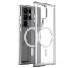 Husa protectie Samsung Galaxy S25 Ultra, compatibila MagSafe, hybrid PC + TPU, transparenta