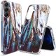 Husa protectie Samsung Galaxy A26, Gold Glam Feathers