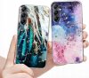 Husa protectie Samsung Galaxy A26, Gold Glam Feathers
