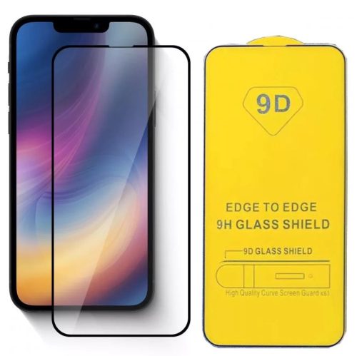 Folie sticla Apple iPhone 16e, Full Glue 9D, margini negre