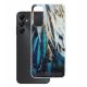 Husa protectie Samsung Galaxy A05s, Gold Glam Feathers