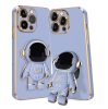 Husa Apple iPhone 15 Pro, Astronaut Case, protectie camera, functie stand expunere, albastra