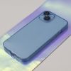 Husa Samsung Galaxy A15, Slim Color, TPU albastru transparent, protectie camere