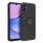 Husa Samsung Galaxy A05, Ring Silicone, inel rotativ, catifea in interior, neagra