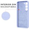 Husa Samsung Galaxy A05, Ring Silicone, inel rotativ, catifea in interior, mov lila