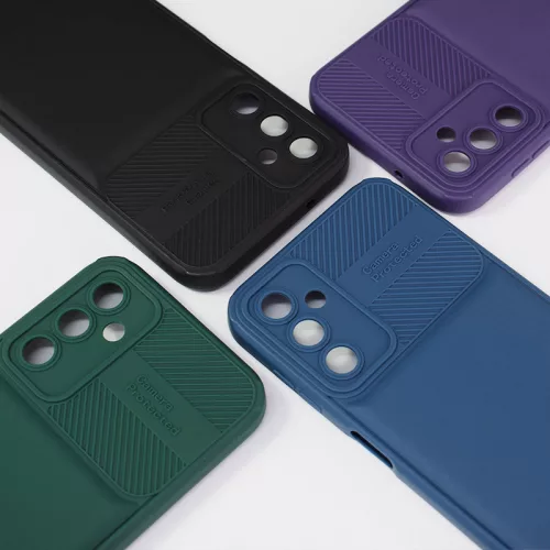 Husa Samsung Galaxy A25, Camera Protect, silicon moale, flexibil, verde