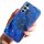 Husa protectie Samsung Galaxy A35, Gold Glam Blue