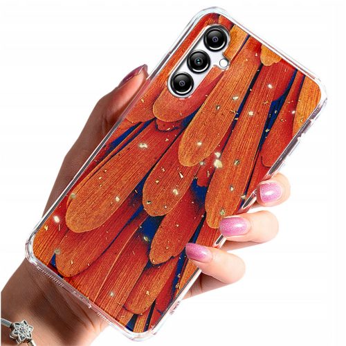 Husa Samsung Galaxy A15 4G/5G, Gold Glam Orange