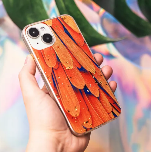 Husa Samsung Galaxy S24, Gold Glam Orange