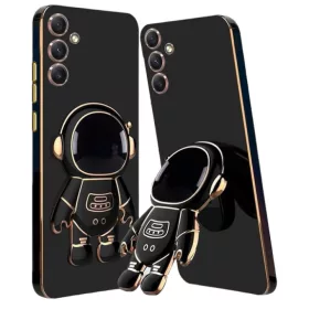   Husa Motorola Moto E22/E22i, Astronaut Case, protectie camera, functie stand expunere, neagra